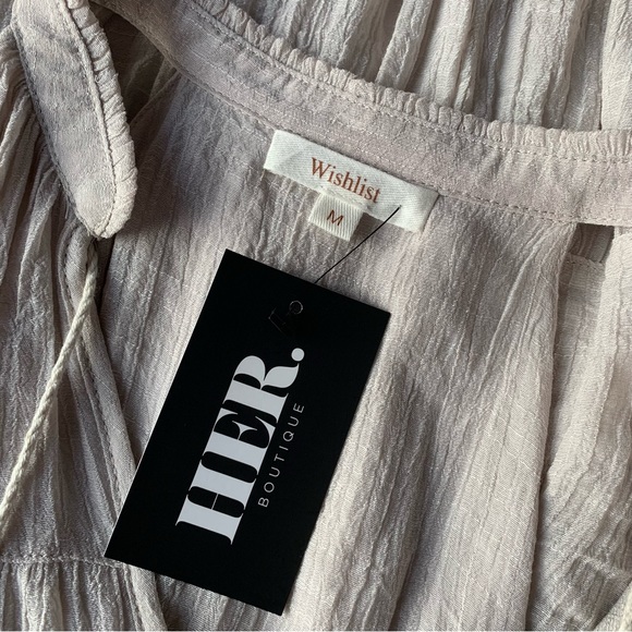 Wishlist Boutique Womens Tiered Sleeveless Swing Blouse M Medium NEW - Picture 4 of 4